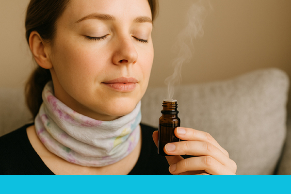 Aromaanwendungen bei Husten, Schnupfen & Halsschmerzen